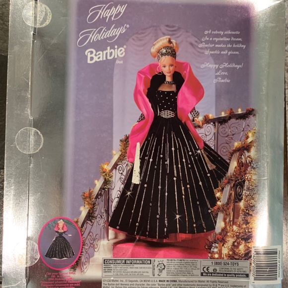 NWT 1998 Happy Holidays Special Edition Barbie Doll SEALED - MIB – NRFB - RARE - Picture 5 of 7